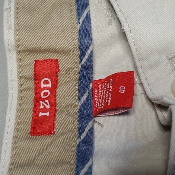 IZOD cream 40" waist shirts - Picture 6 of 7